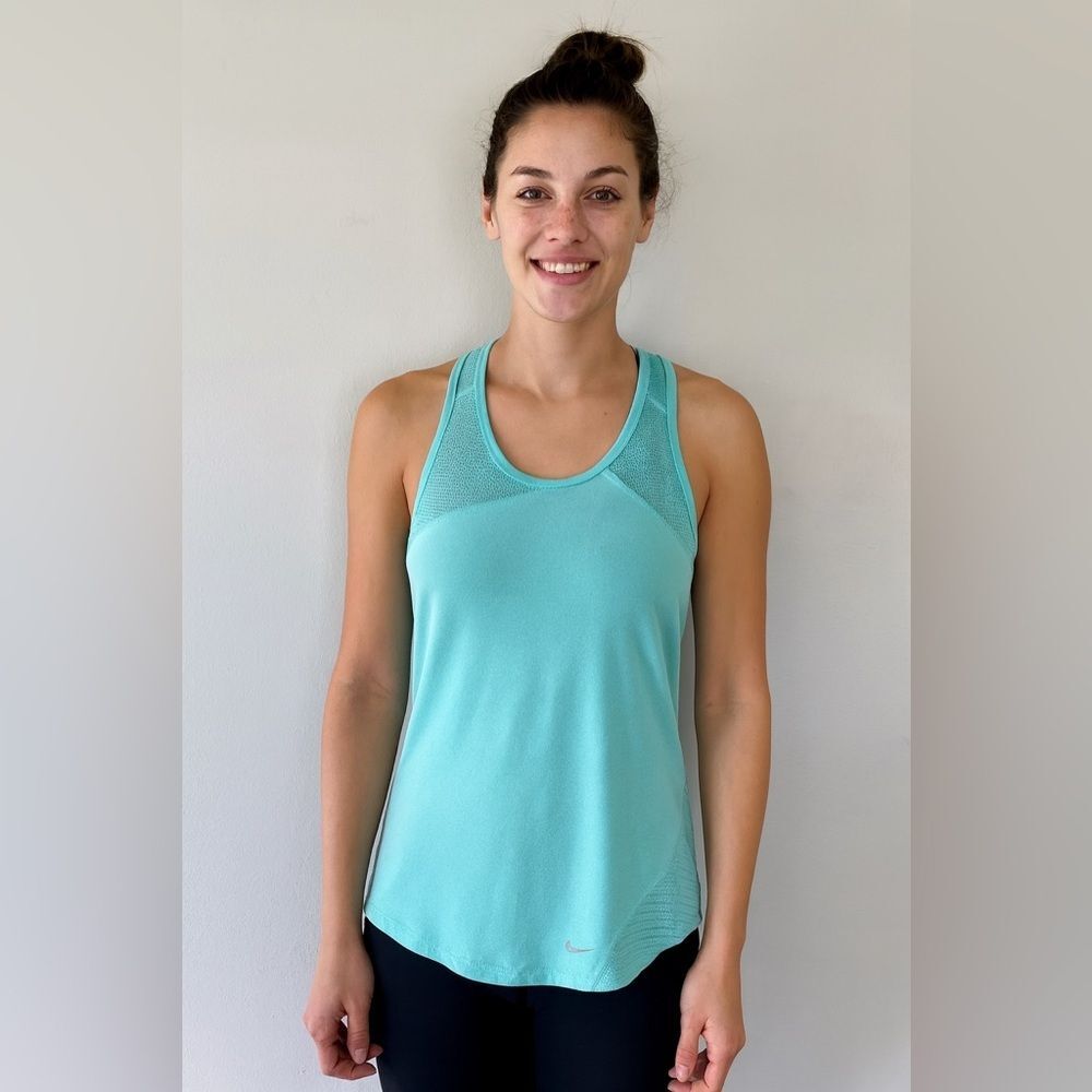 Nike Athletic Racerback Tank Top Blue Small